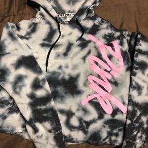 PINK crop hoodie